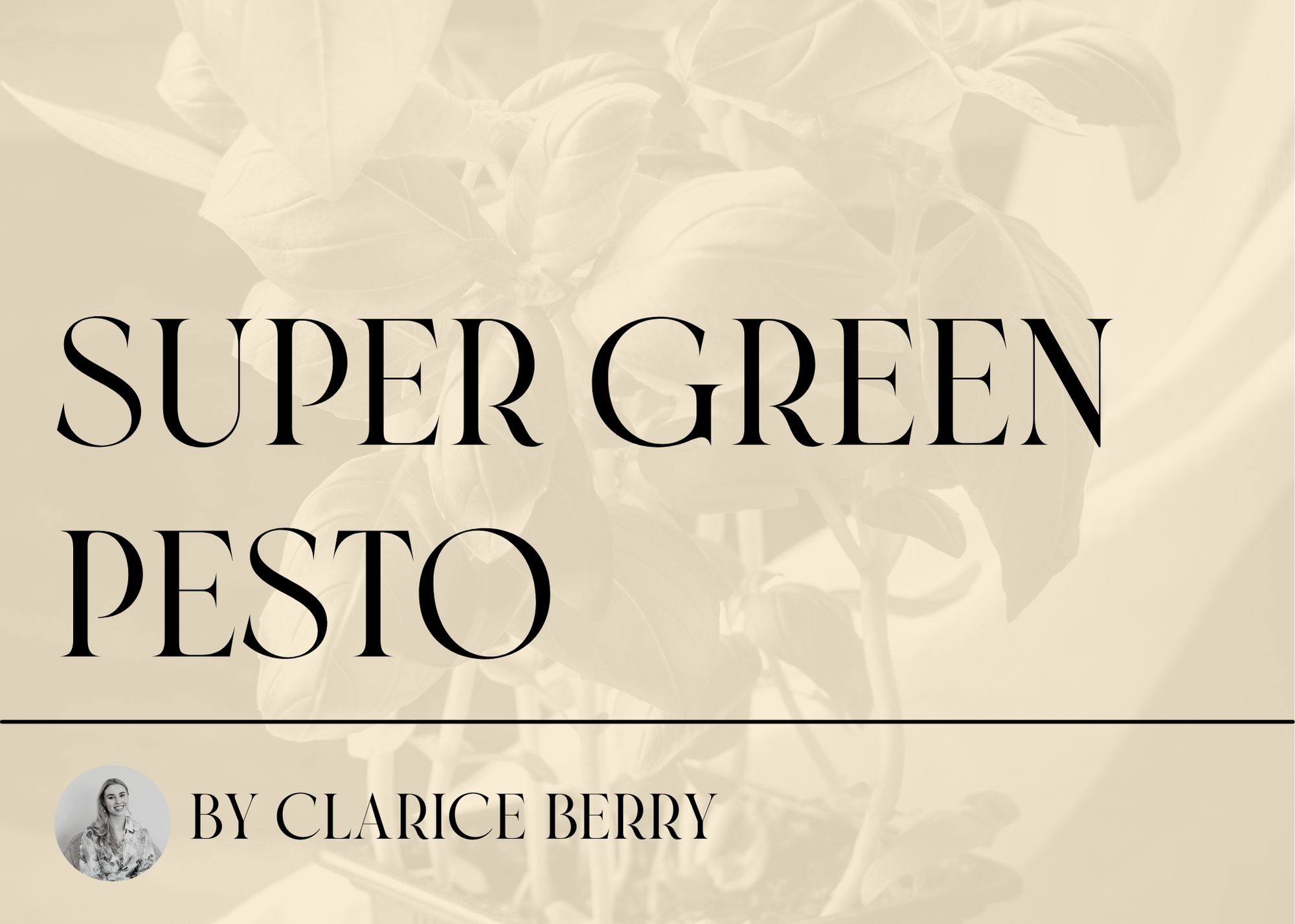 Super Green Pesto