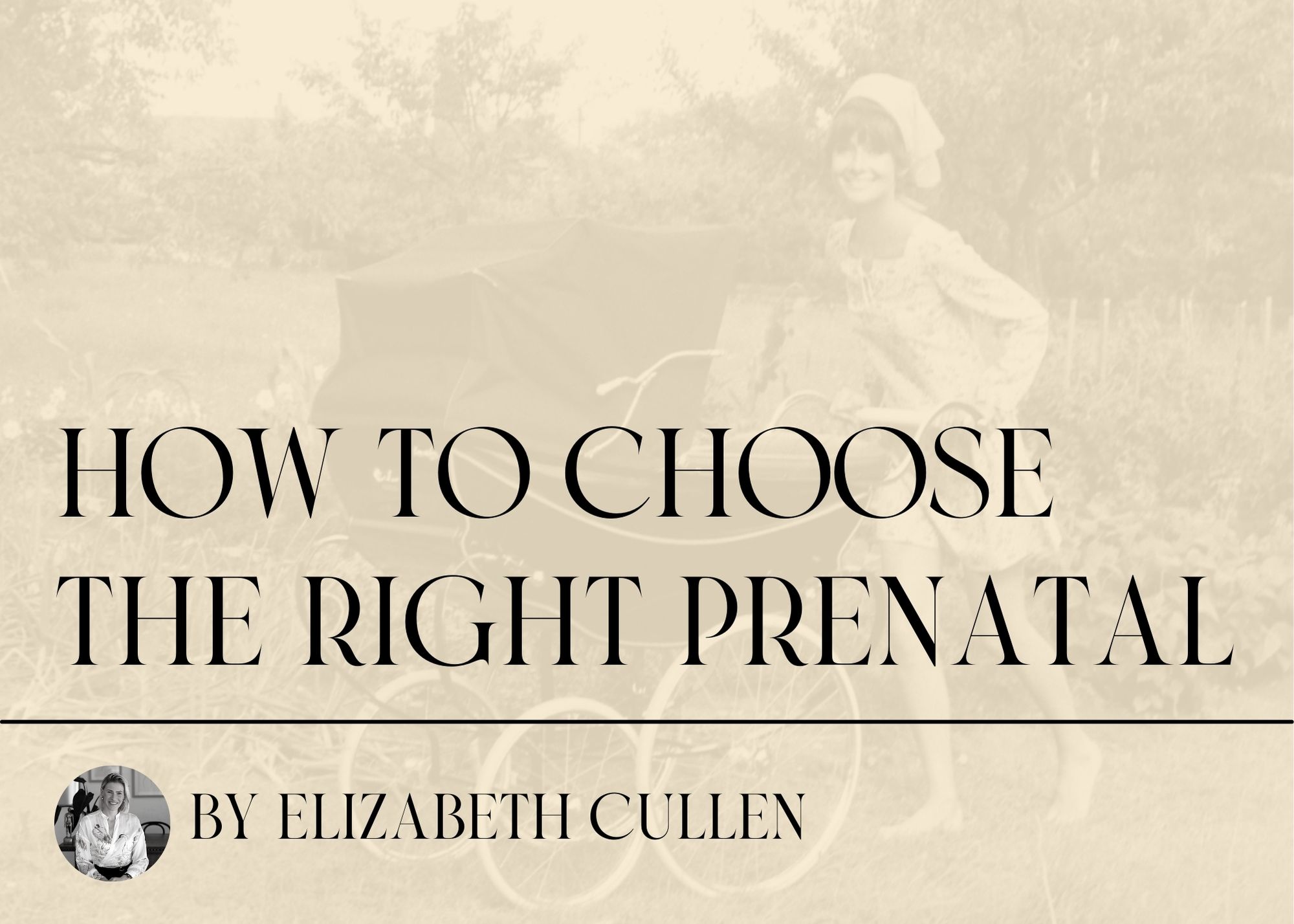 How to choose the right prenatal