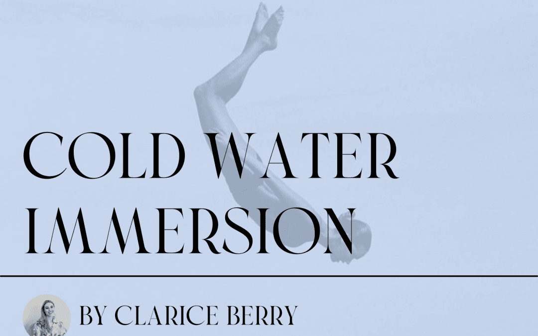 How does TCM view cold water immersion therapy? ~