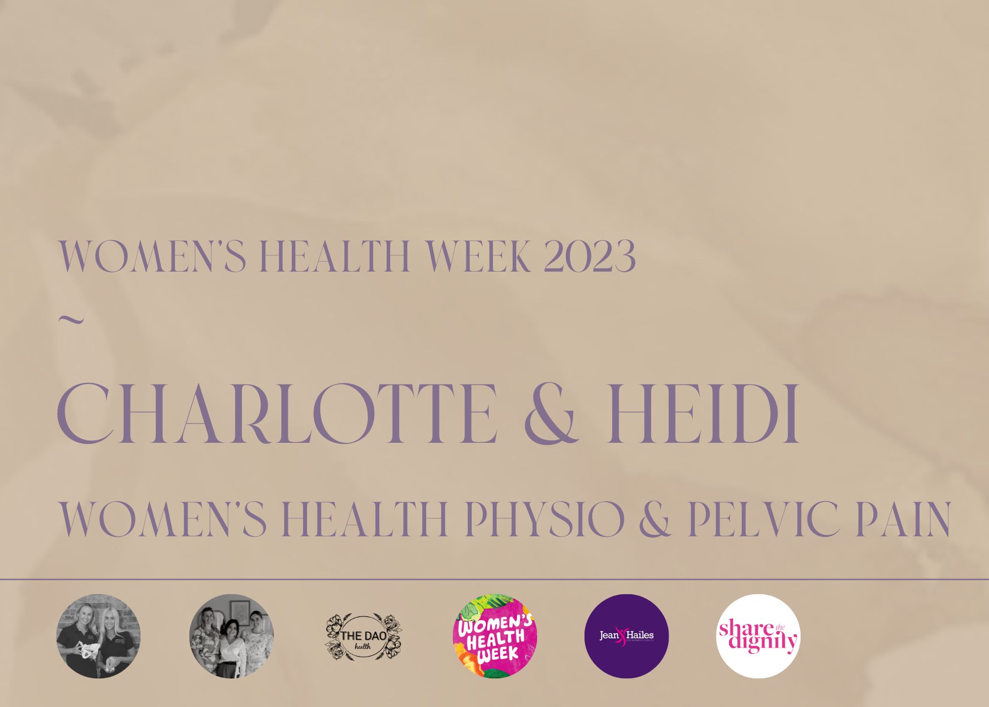 How a Women's Health Physiotherapist can support your pelvic floor and associated pain with Charlotte Conlon and Heidi Barlow