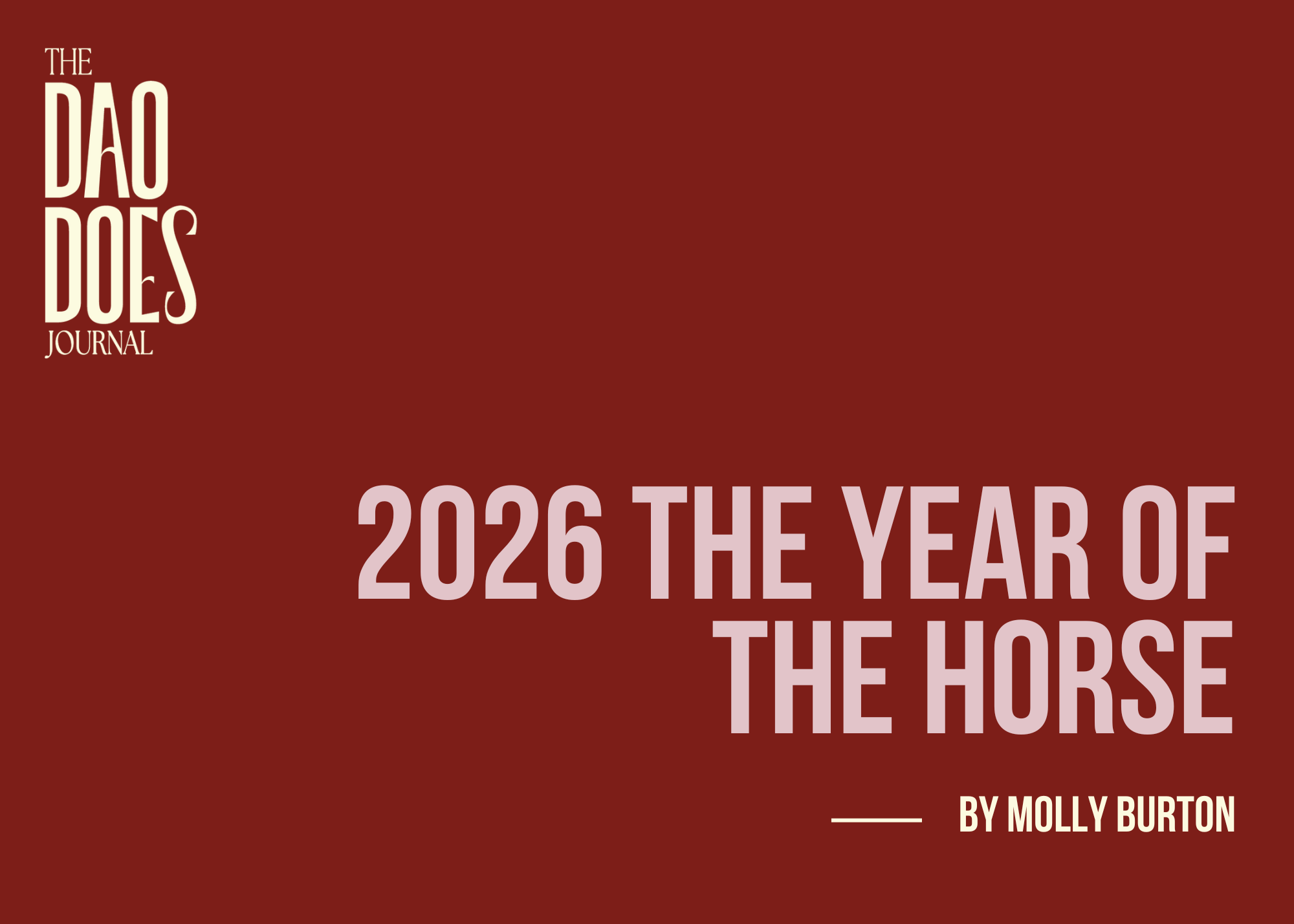2026 Year of the Horse ~